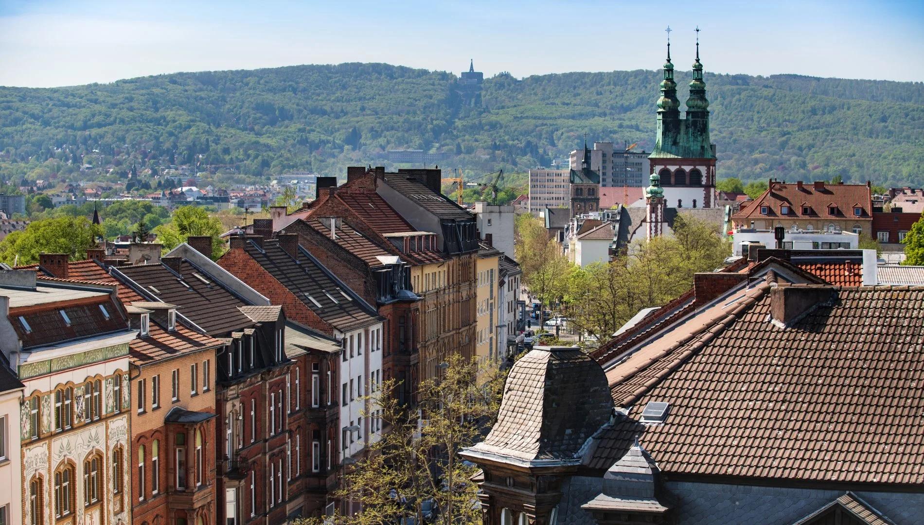 Friedrich-Ebert-Straße 96 in Kassel, Blick auf den Turm